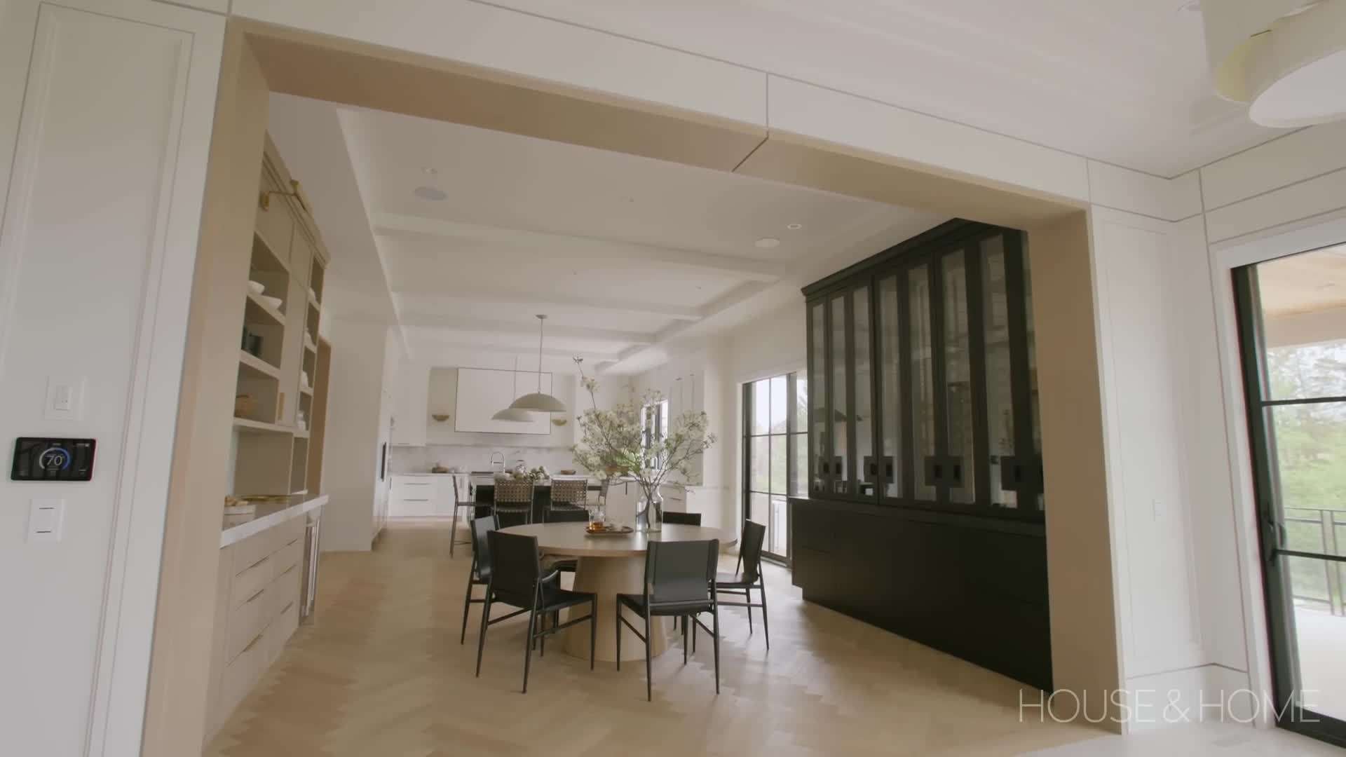 A beautifully designed kitchen island serving as the centerpiece of the space