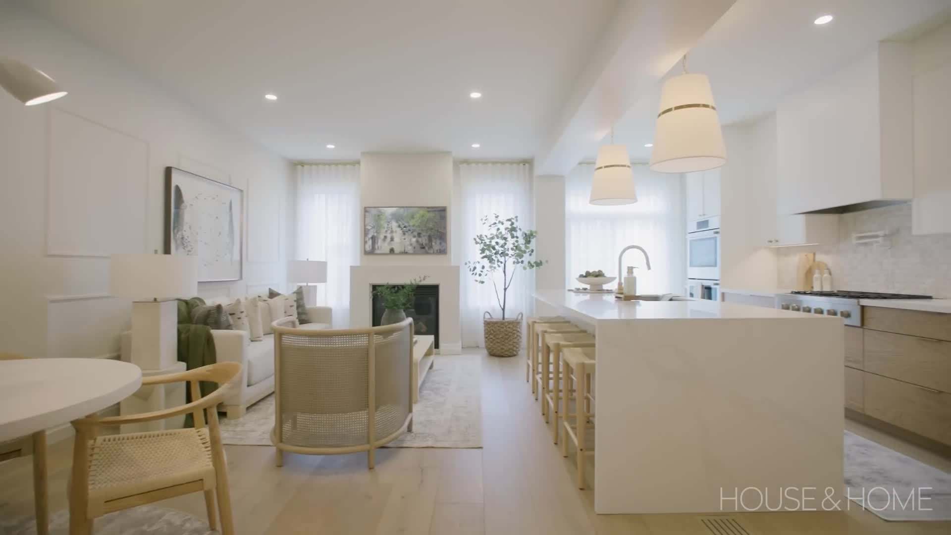 Neutral color palette and strategically placed mirrors