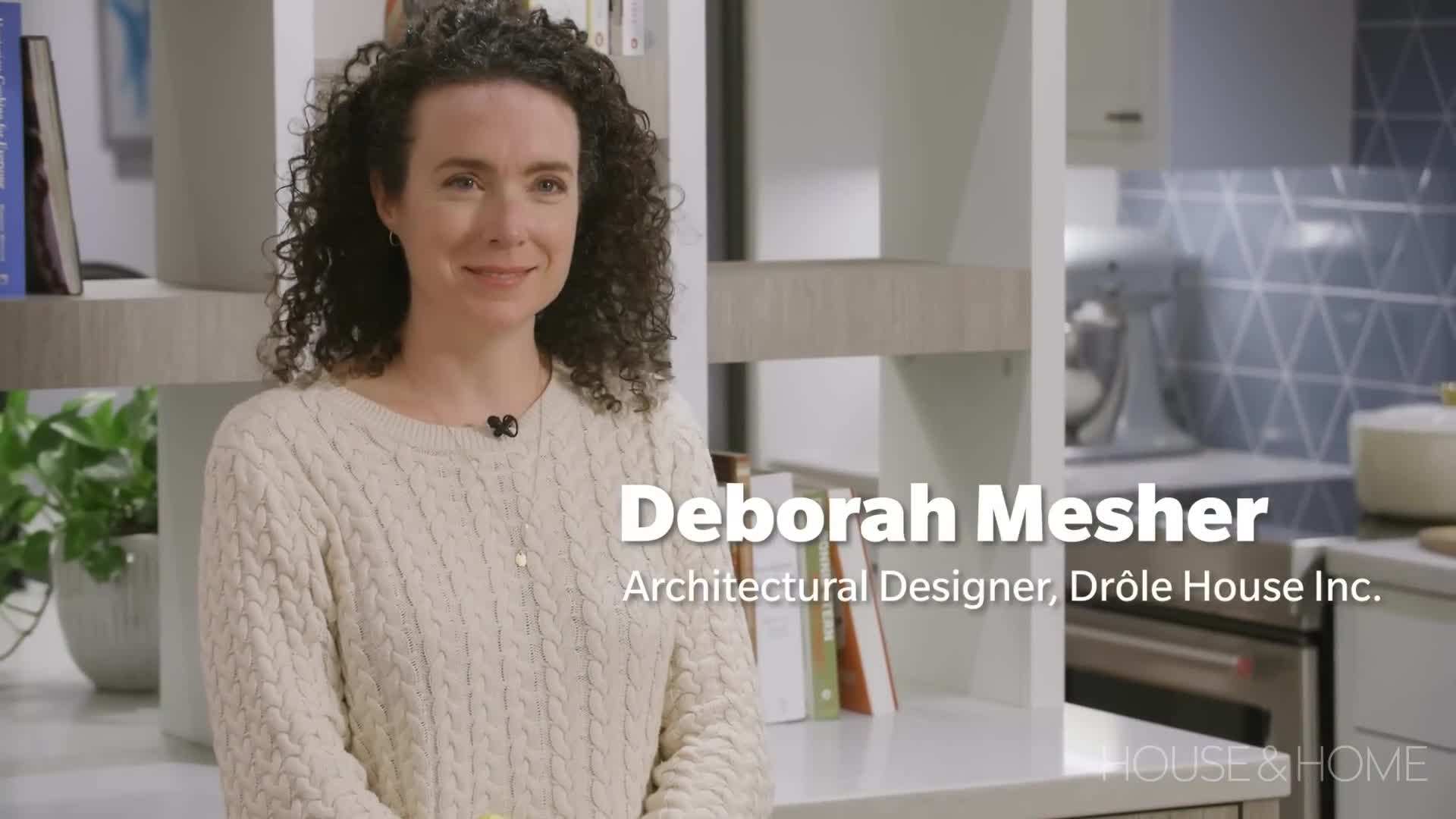 Close-up of the statement wallpaper used in the makeover