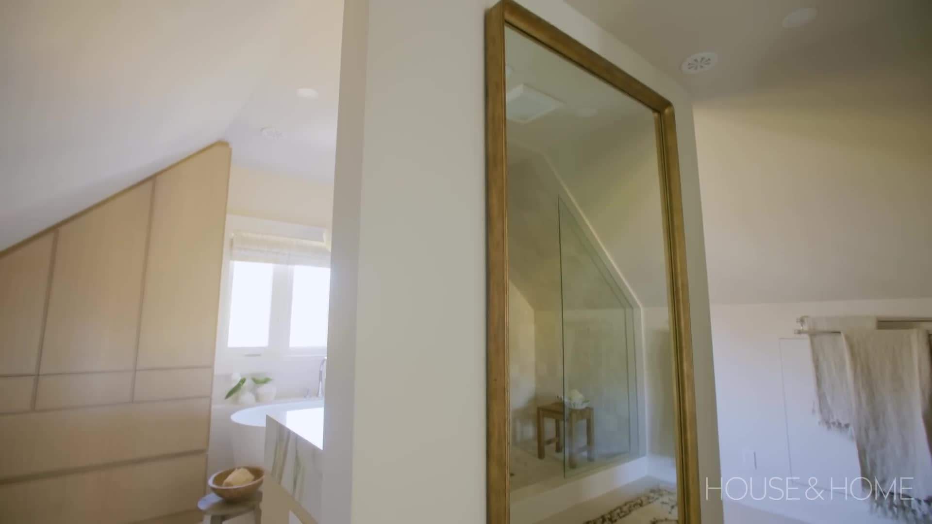 Close-up of the luxurious ensuite bathroom