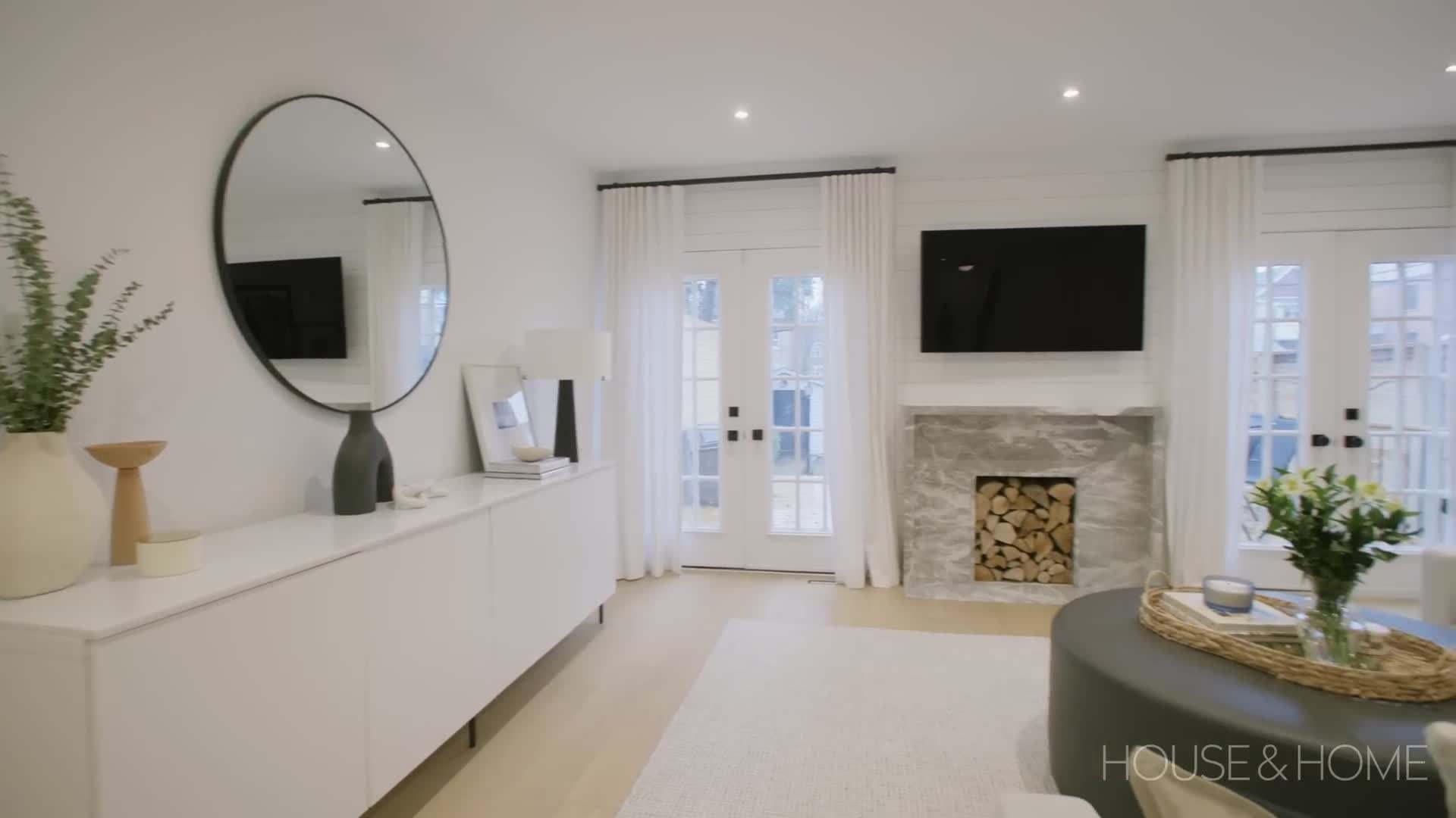 Furniture placement in an open-concept space