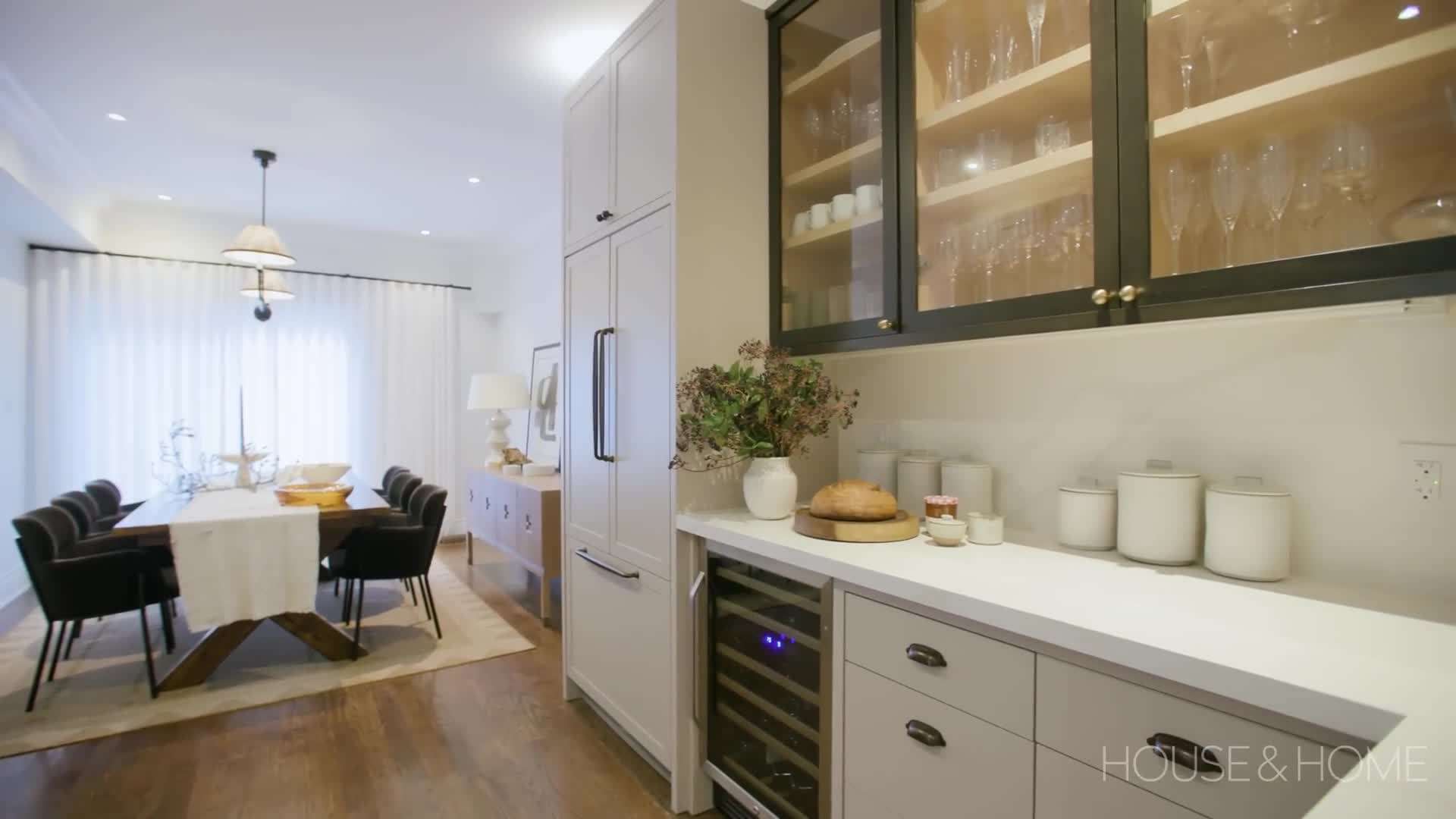 Neutral color palette with pops of color