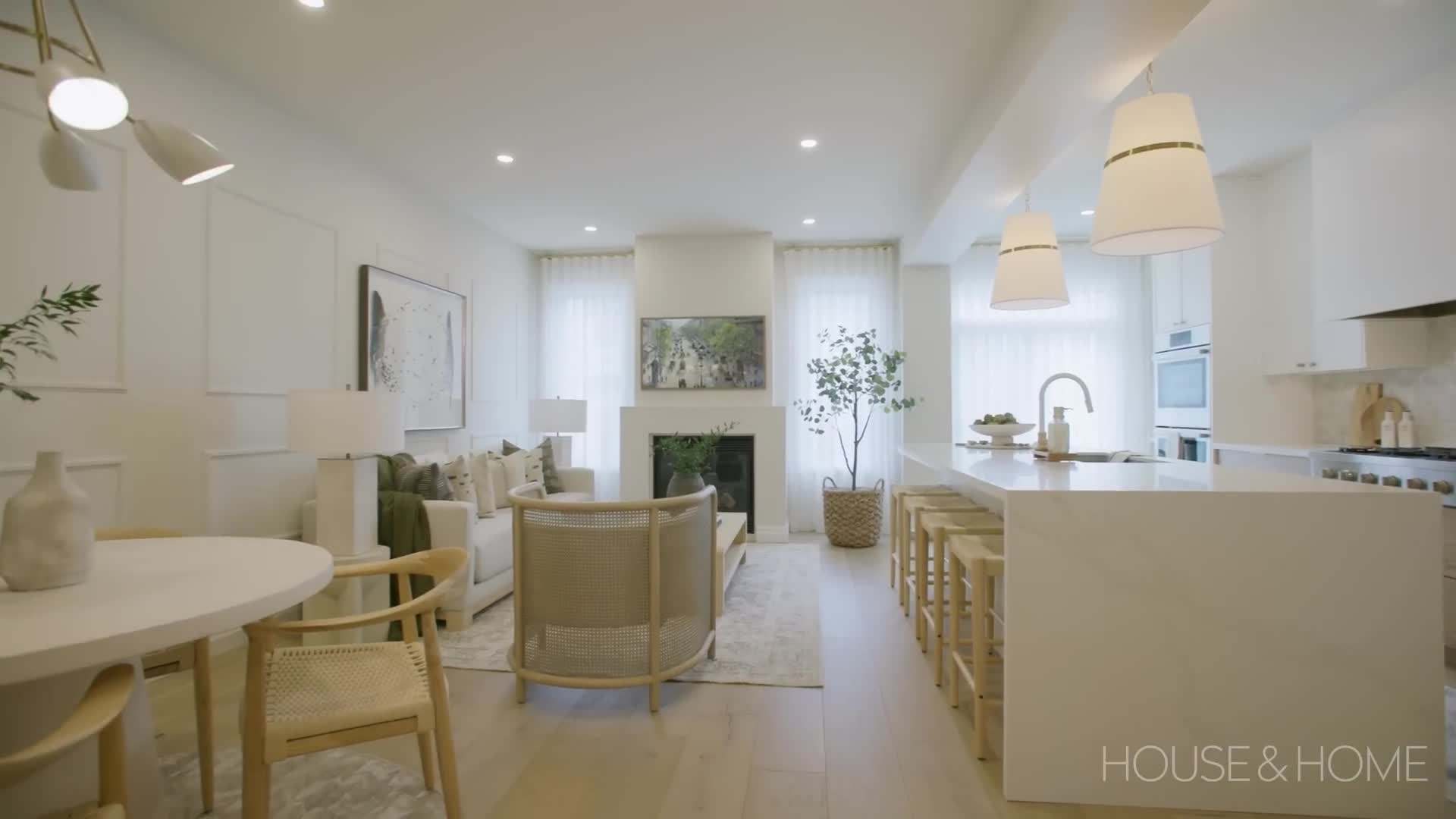Bright and spacious living room with natural light