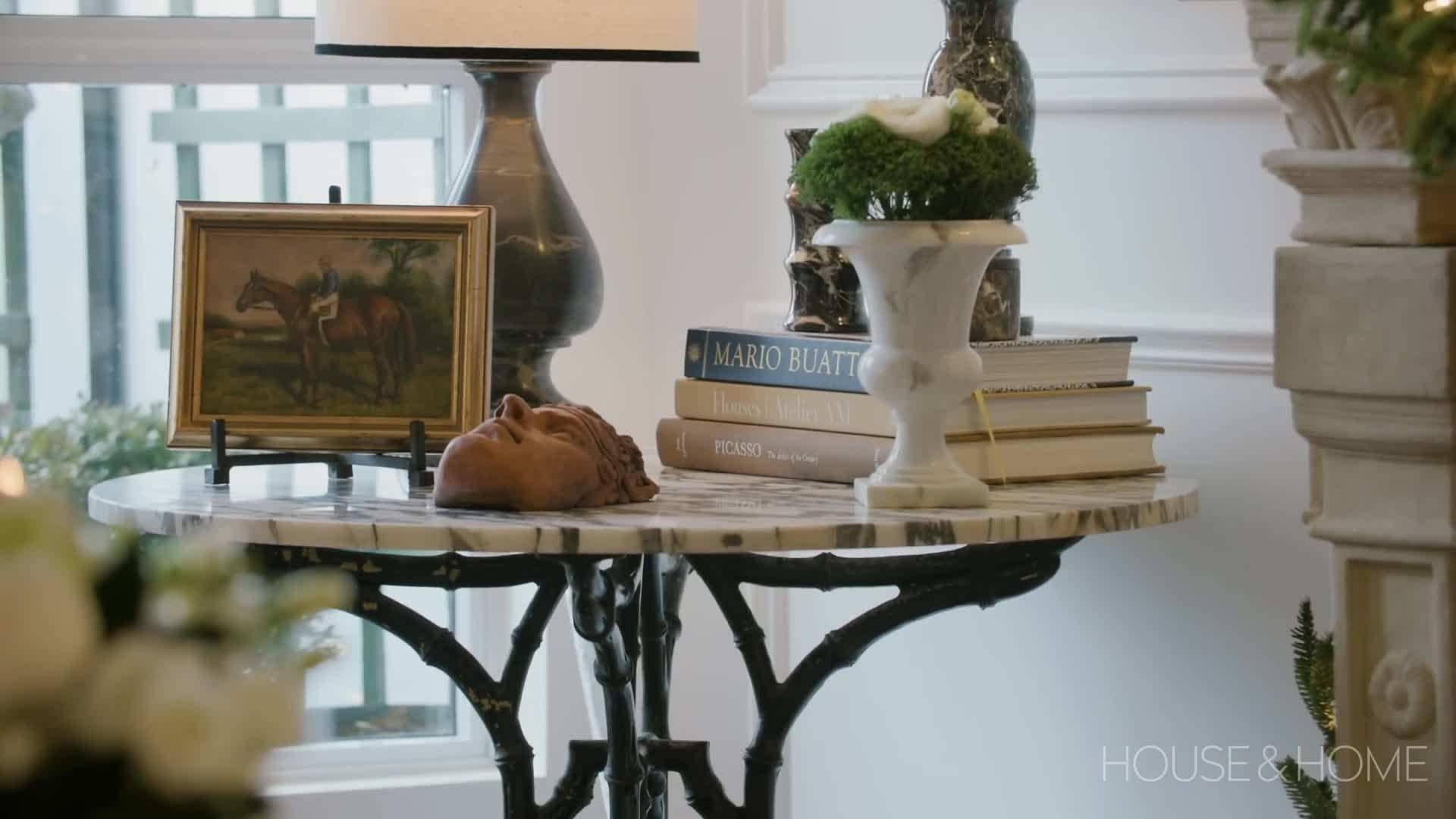 Opulent Christmas tree with gold and silver ornaments