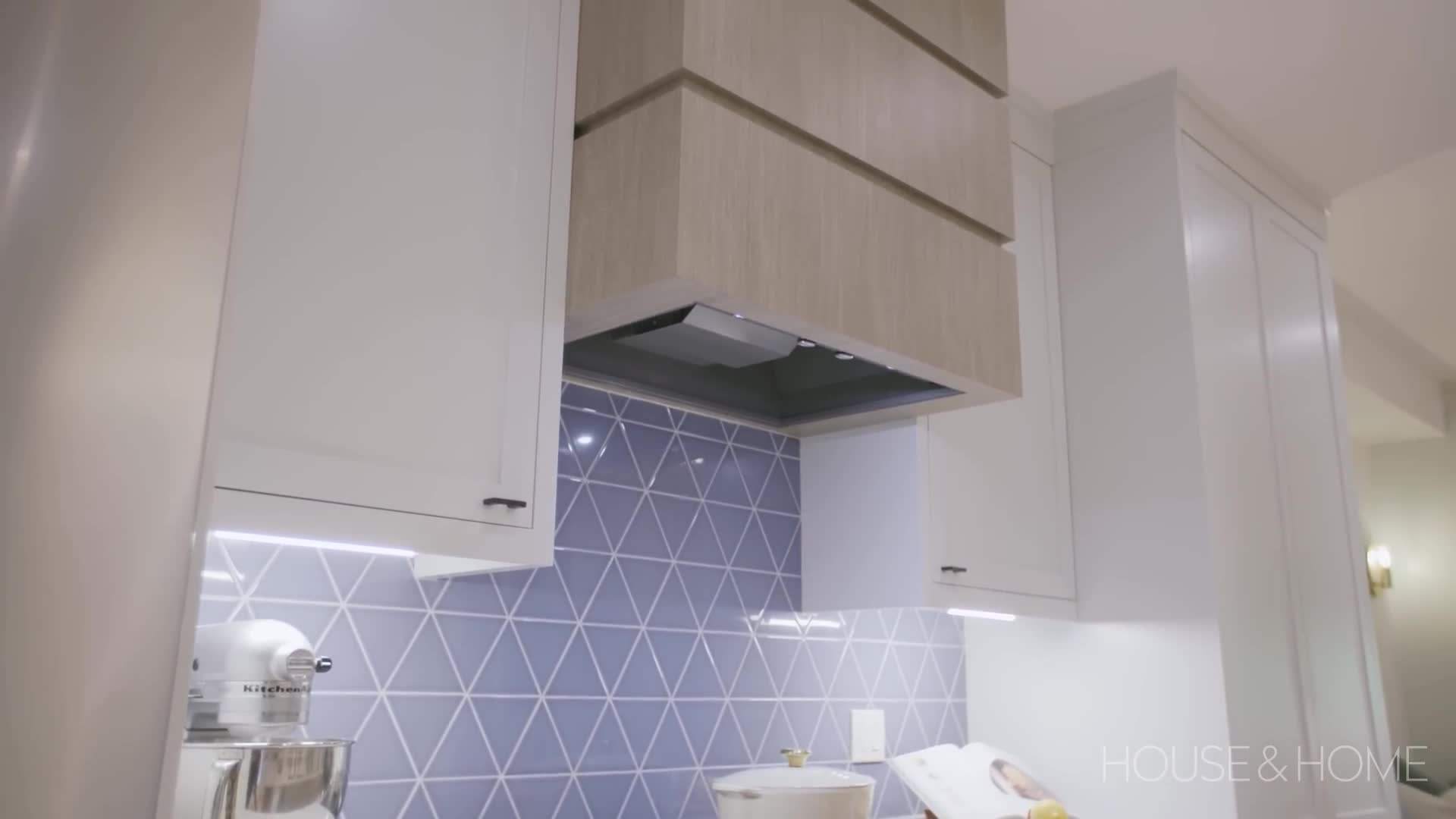 Modernized kitchen with high-end appliances and functional layout