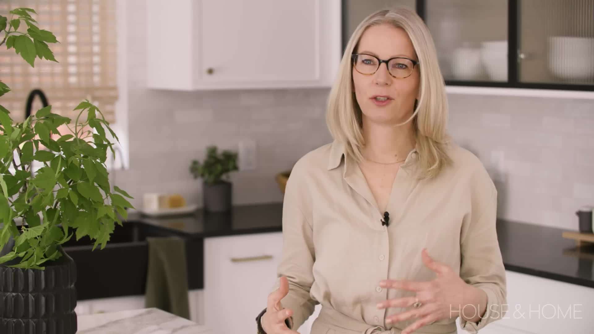 White Cabinets and Black Accents