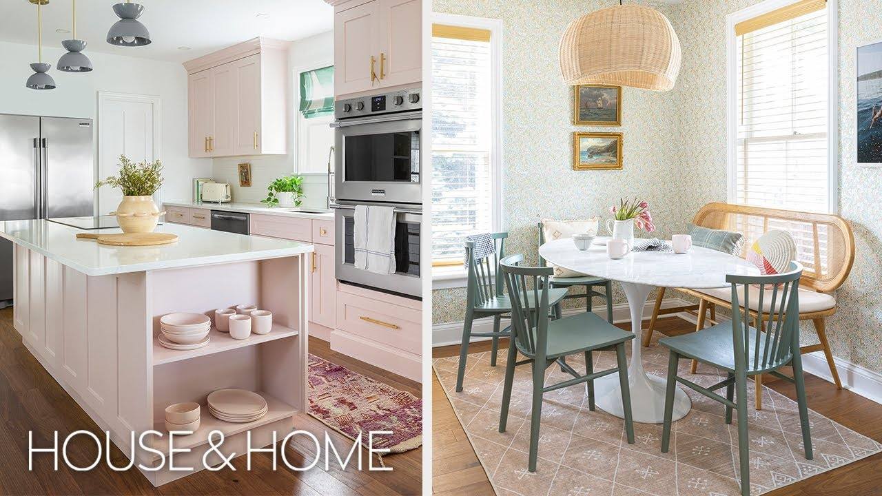 This Kitchen Is Pretty In Pink! - Transforming a Tired Room with Soft Pastel Accents