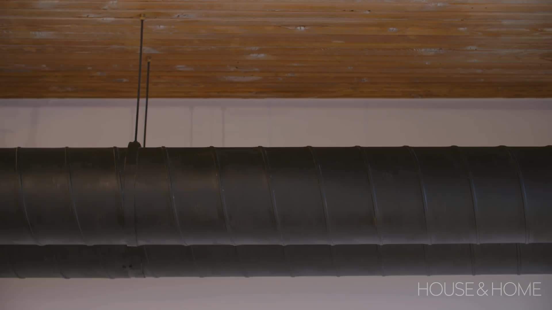 Exposed brick wall as a design feature