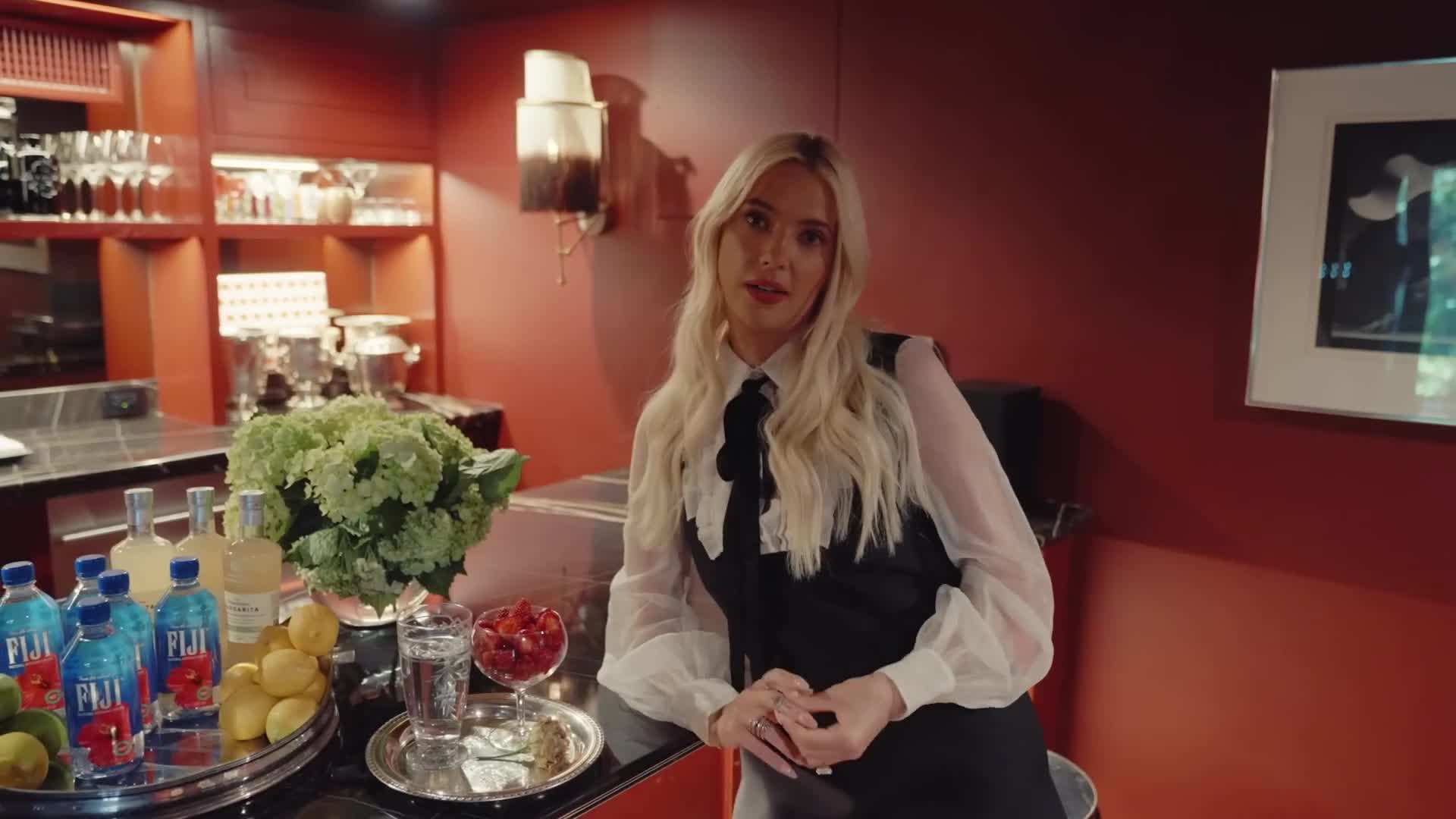 Cozy outdoor patio surrounded by lush greenery