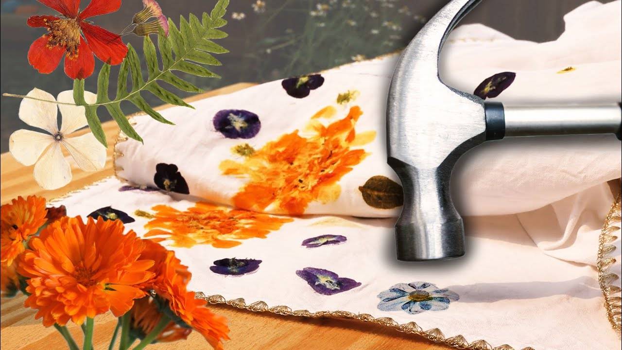 How to Hammer Flowers on Clothing for Lasting Color: Eco-Friendly DIY Guide