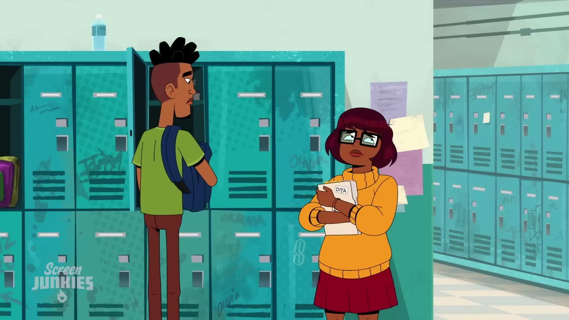 Velma deciphering a mysterious code