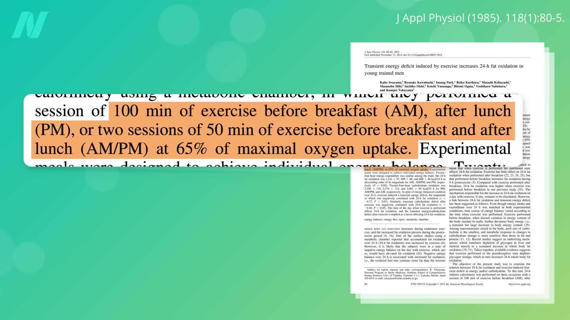 Exercising before meals can help burn more body fat