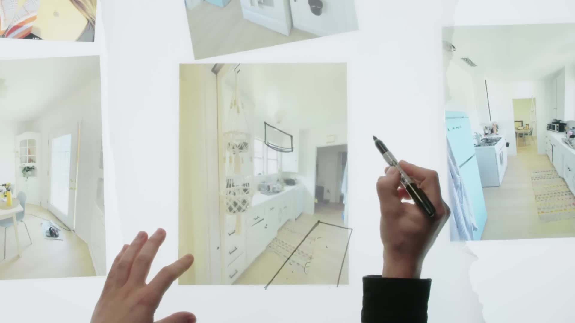 Well-lit kitchen with pendant lighting