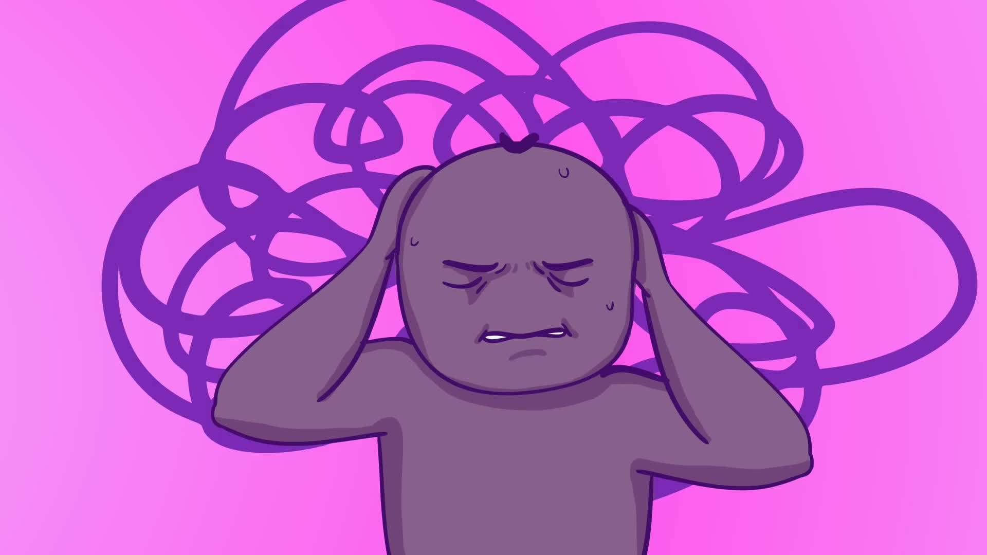 Illustration showing desensitization of the brain's response to sexual stimuli