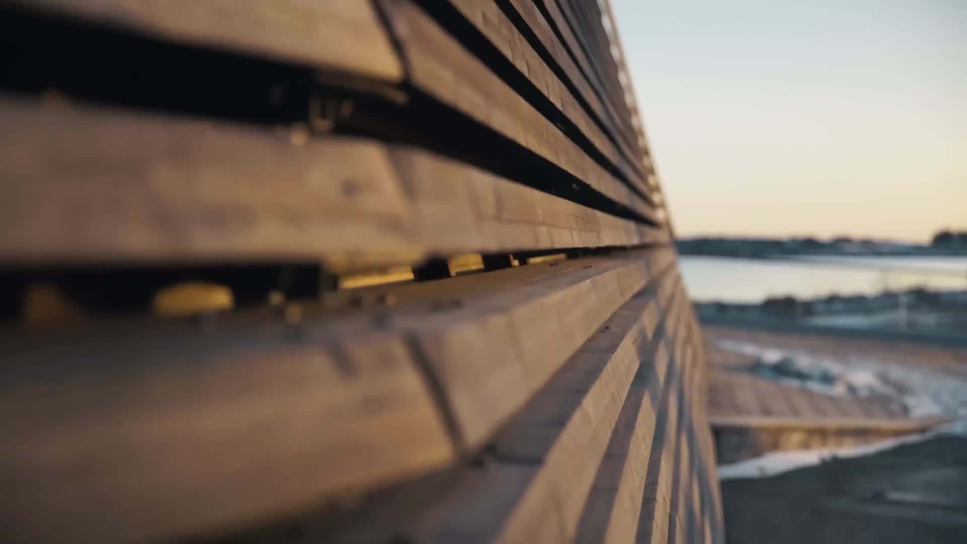 Exterior view of Löyly sauna resembling a giant rock