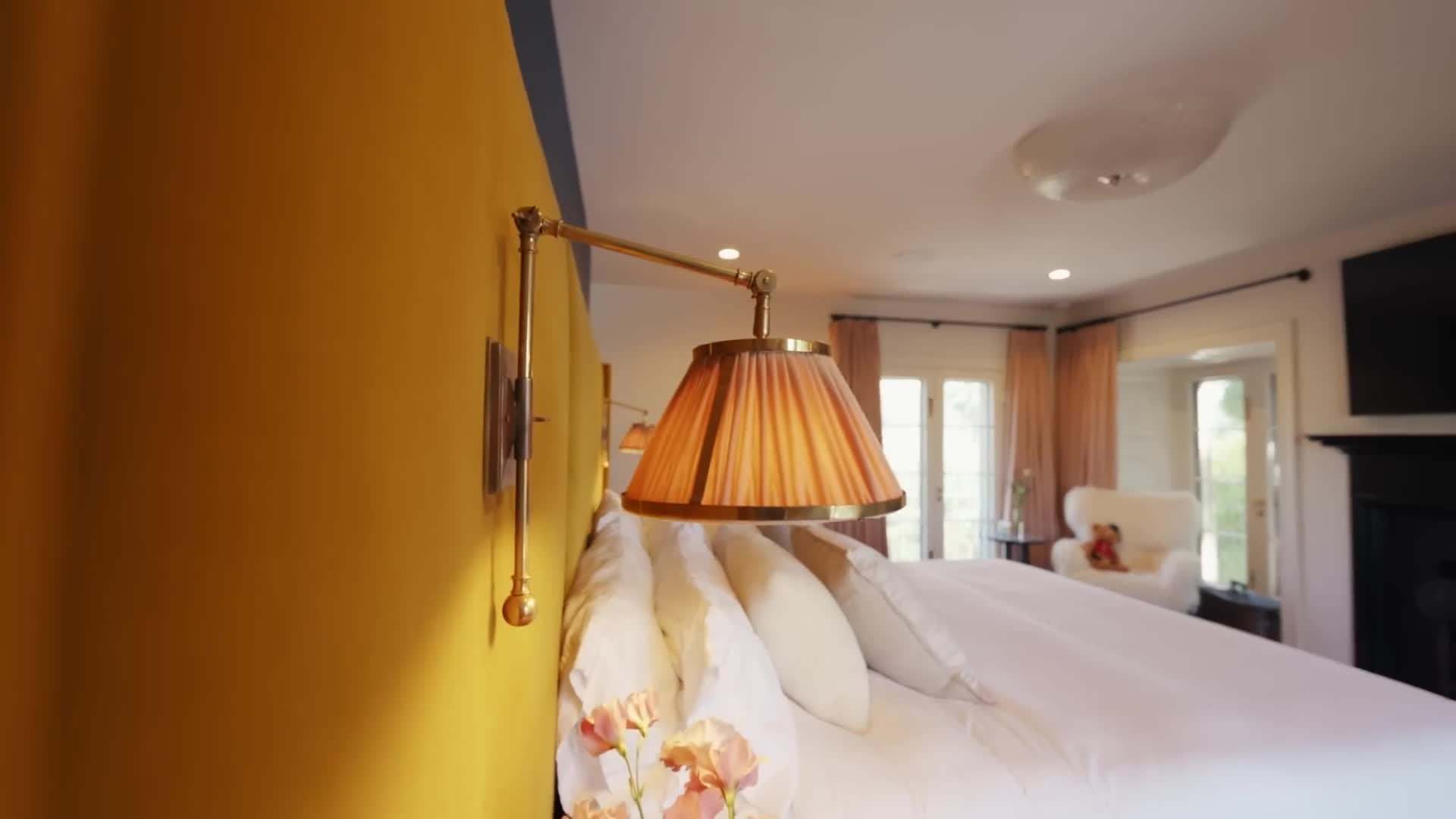 Quirky decor and a collection of vintage cameras in the home office