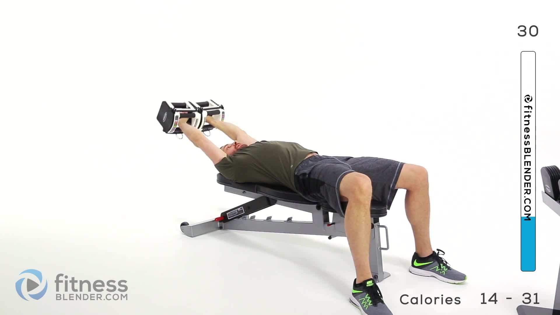 Visualization of dumbbell bicep curls