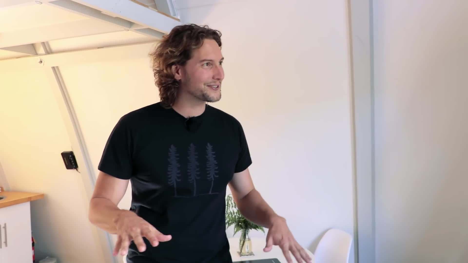 Organic garden and permaculture setup in the backyard