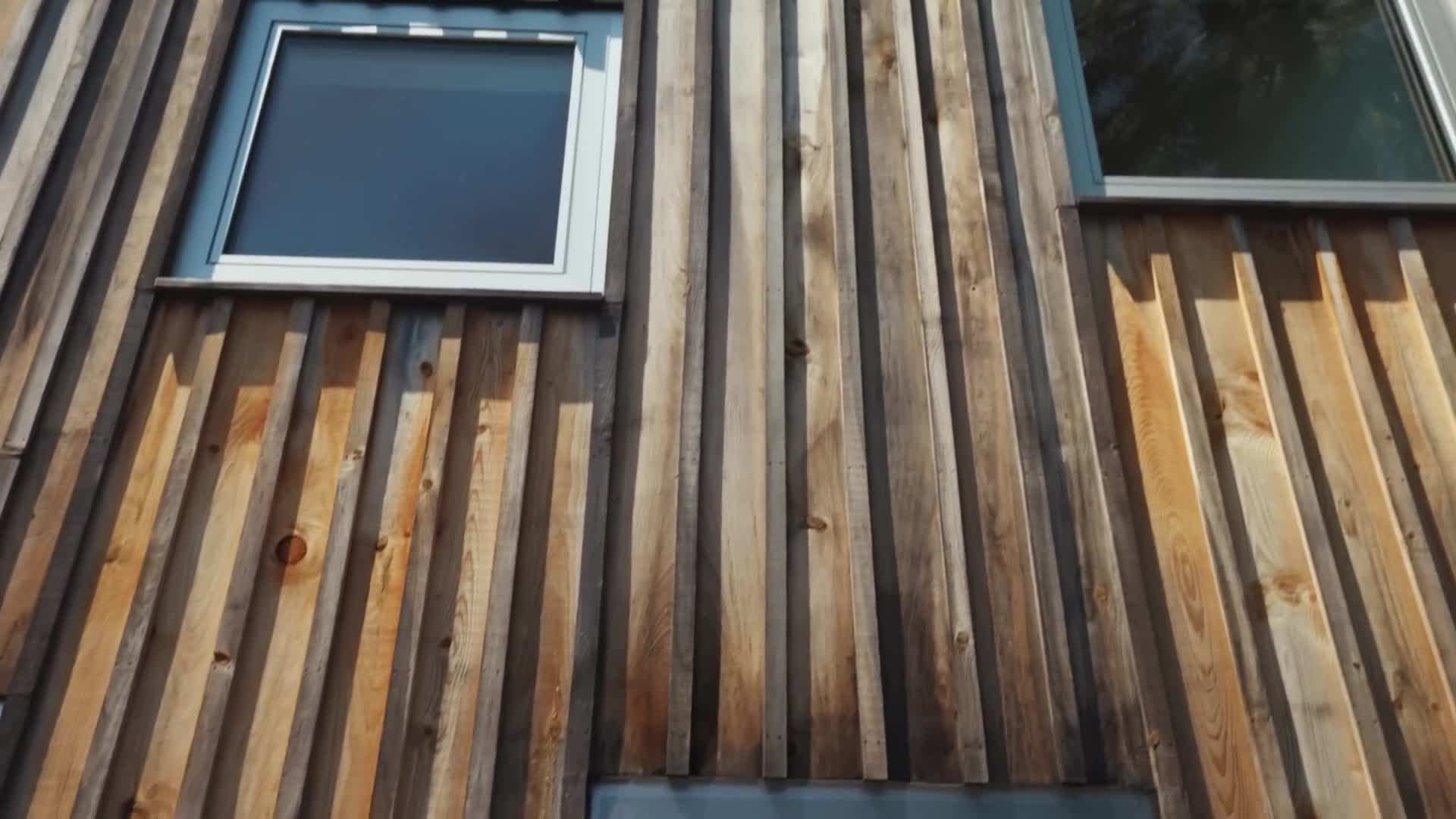 Open floor plan and strategically placed windows