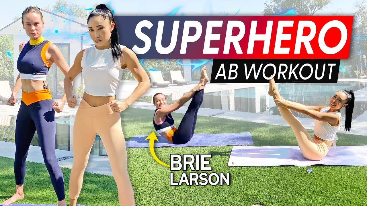 Superhero Abs Workout with Brie Larson: Abs of STEEL (no equipment)