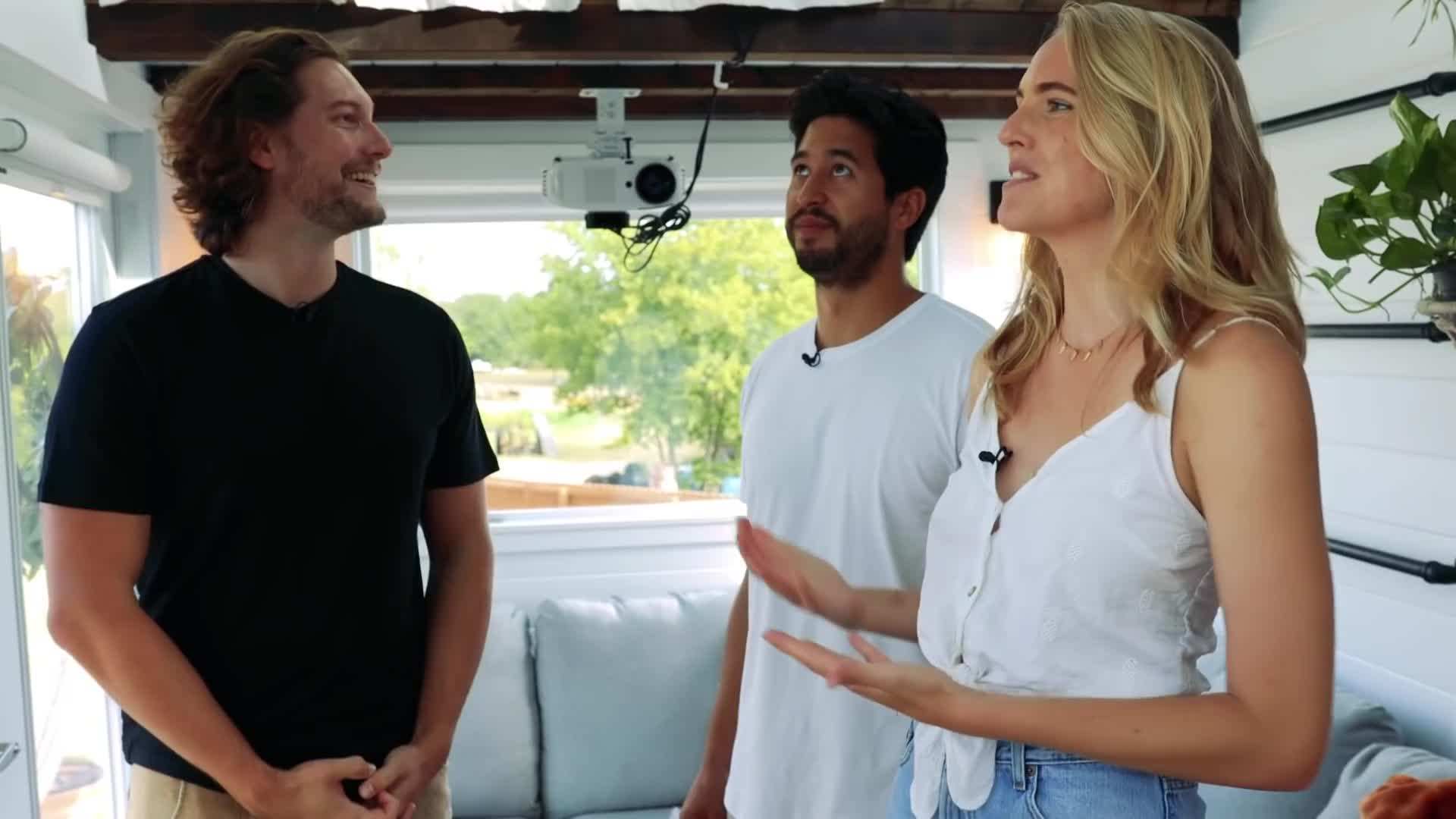 Interior shot showcasing the built-in sauna