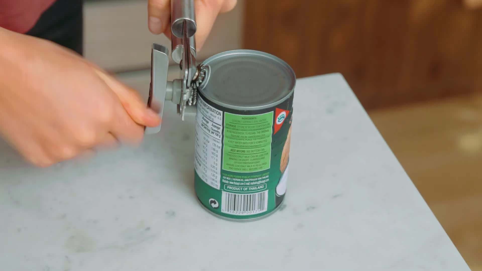 Beating Coconut Cream with Electric Mixer