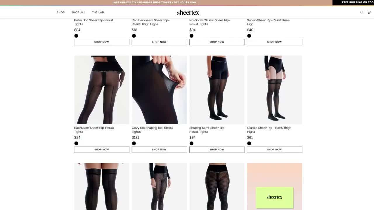 Sheertex Tights - Unbreakable and Sustainable