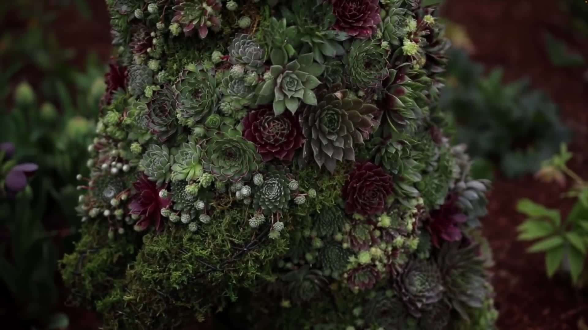 Lining the dress form with burlap