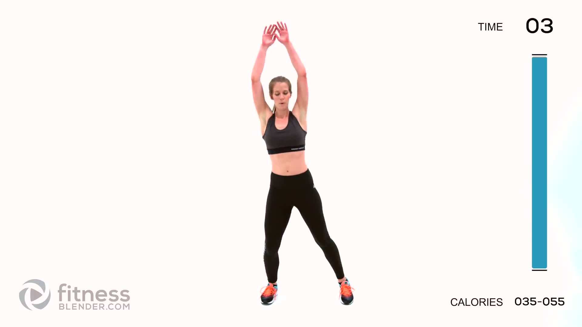 Demonstration of jumping jacks