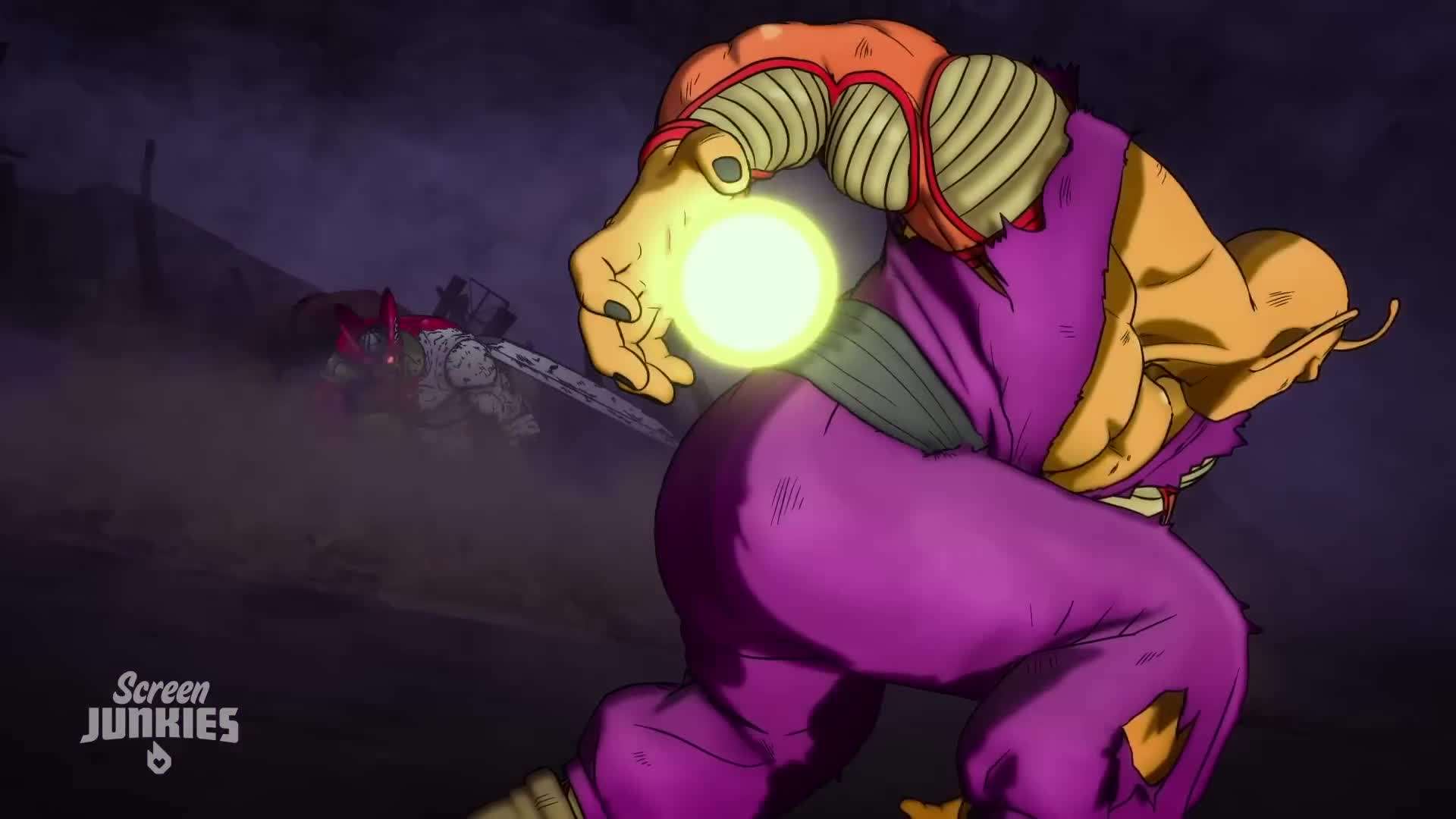 Emotional moment between Vegeta and his family