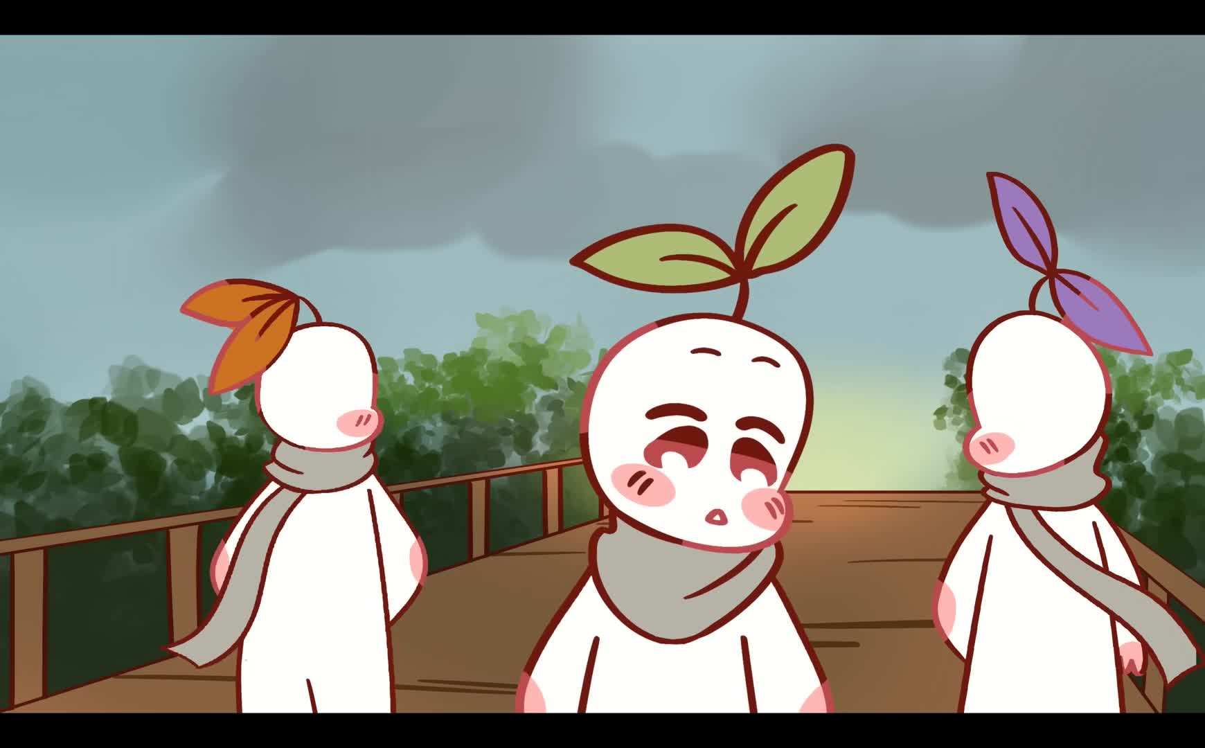 Illustration of a person looking at a dream board filled with aspirations