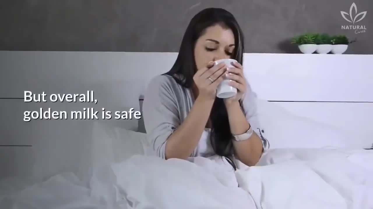 A close-up of the ingredients used to make golden milk