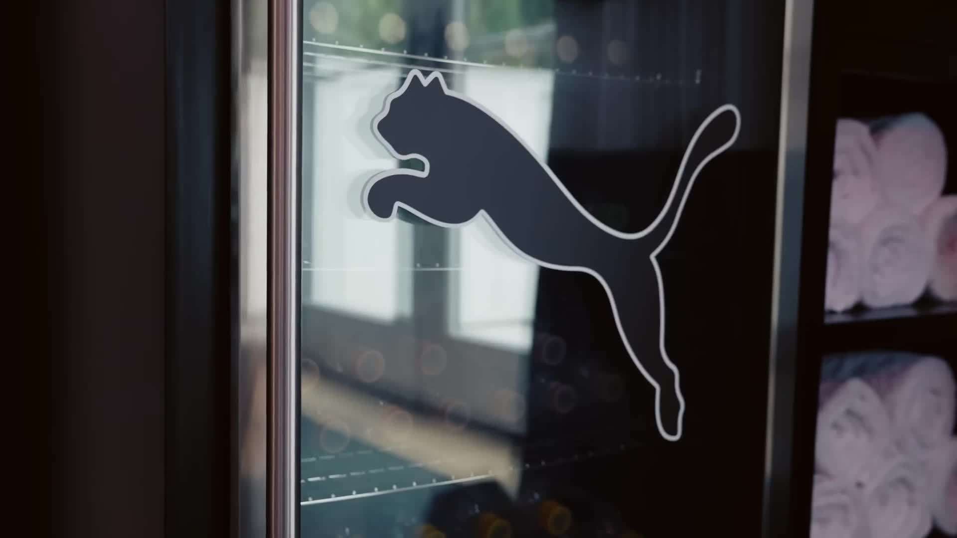 Living Room with City Skyline Views