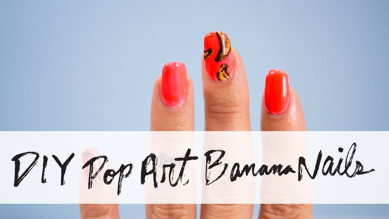 DIY Pop Art Banana Nails | Beauty & Nail Art Tutorial | Mr. Kate