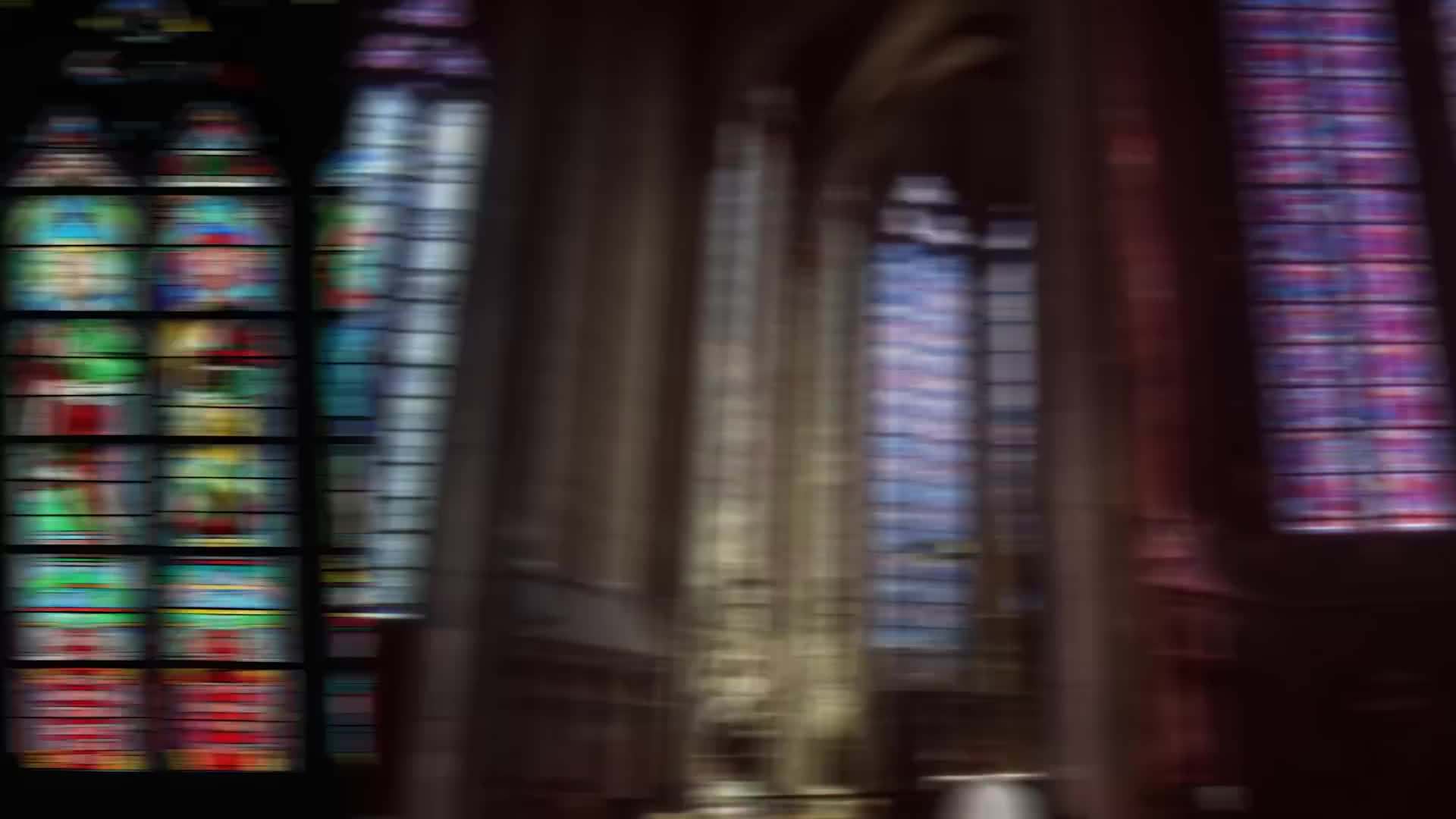 French Gothic architecture in Sleeping Beauty's Castle