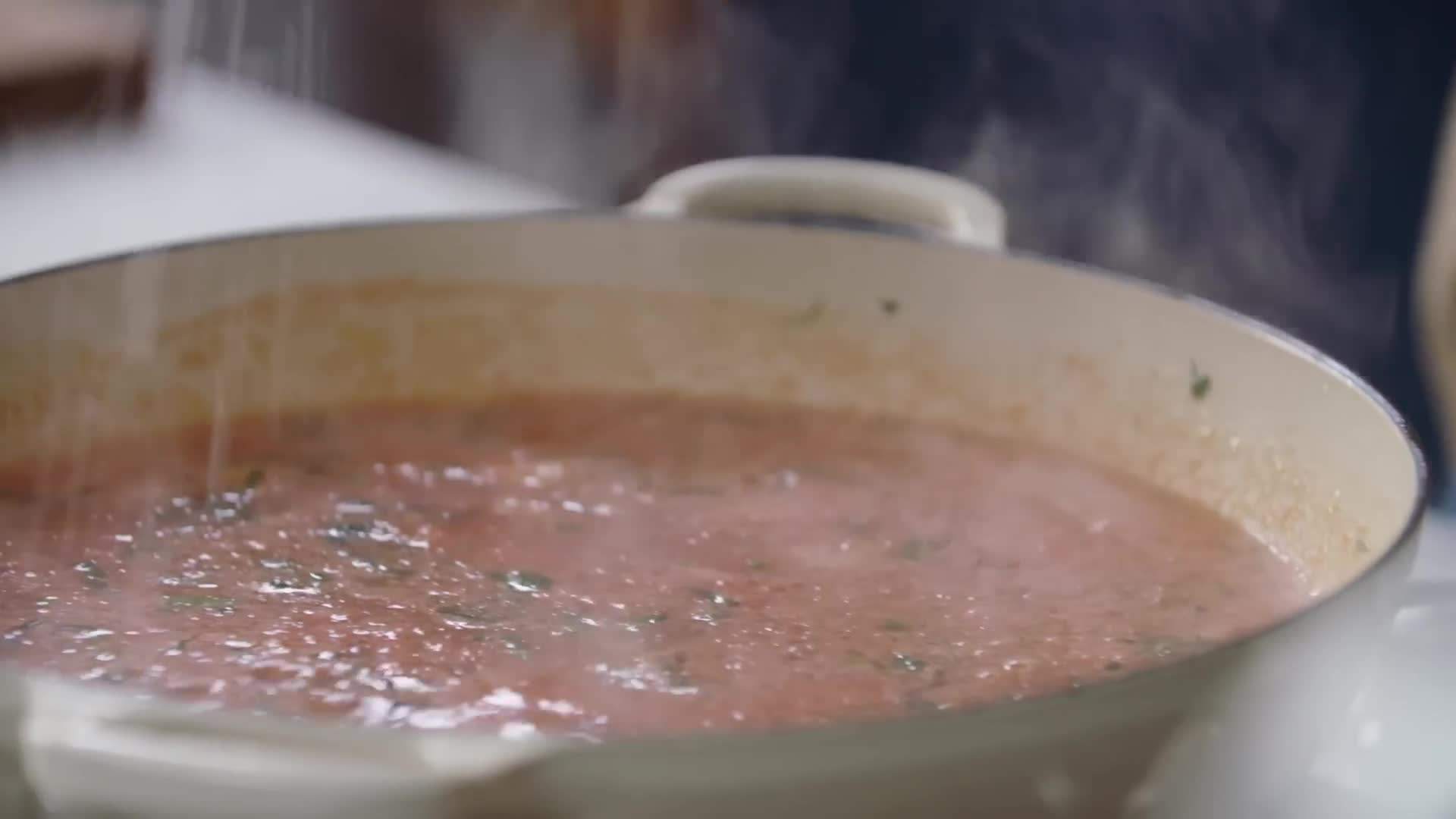 Fresh tomatoes and basil