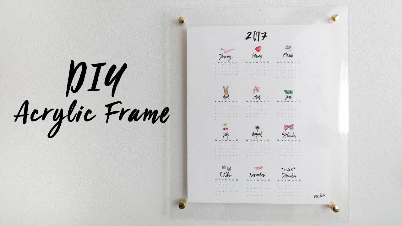 DIY Acrylic Frame Calendar and Whiteboard: Step-by-Step Instructions
