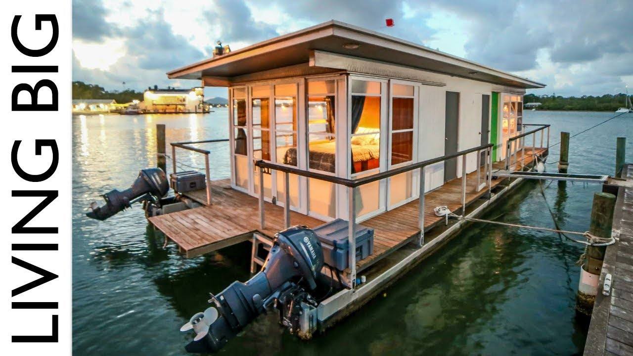 Life On The Water In A Tiny House Boat: A Unique Alternative Living Solution