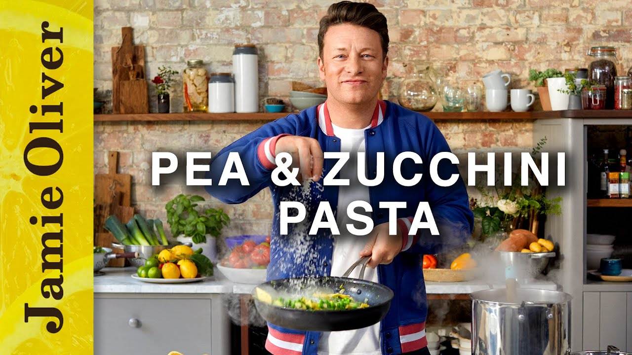 Creamy Pea & Zucchini Pasta: A Quick and Delicious Recipe by Jamie Oliver