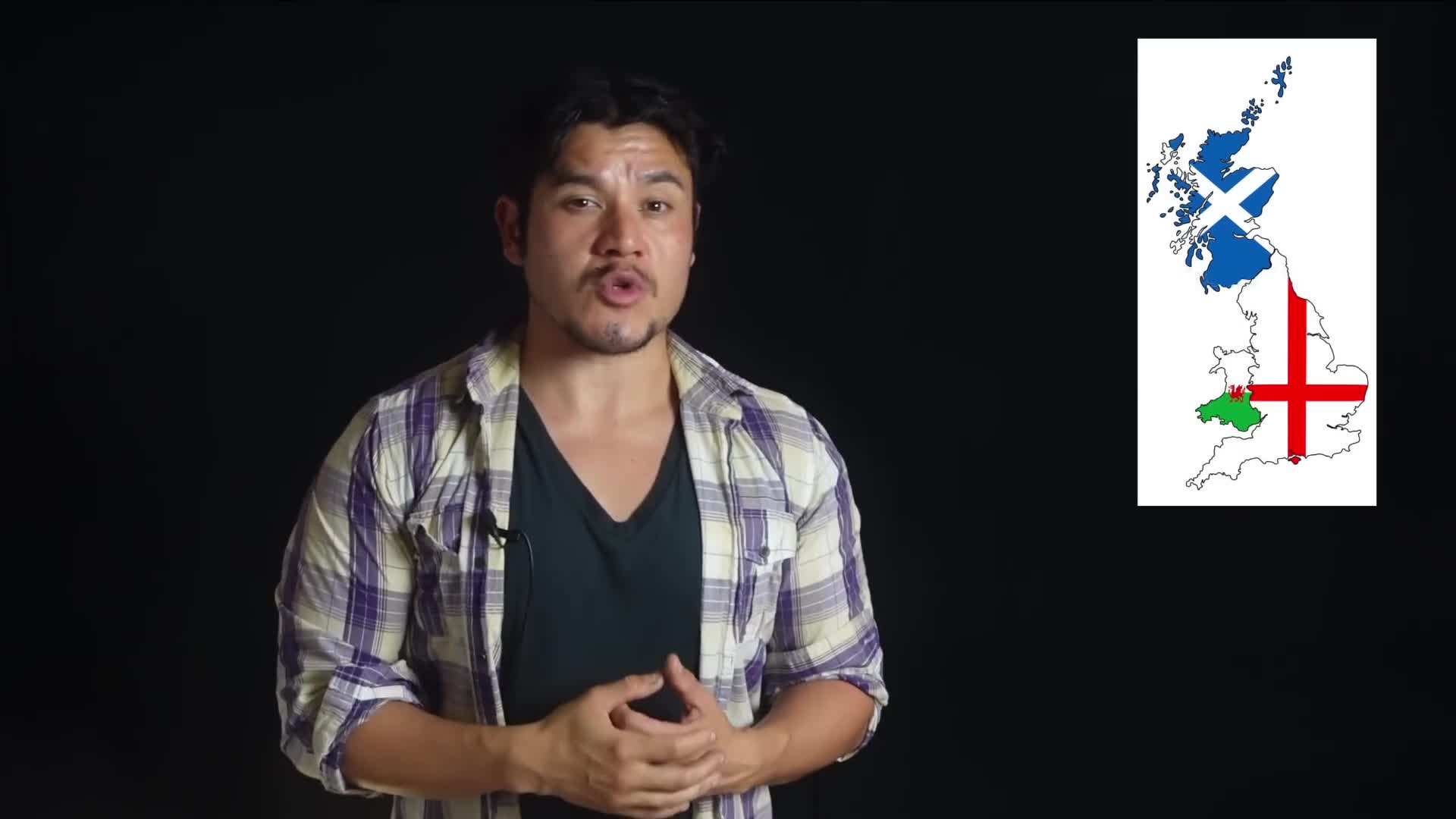 Map of the United Kingdom with its constituent countries highlighted