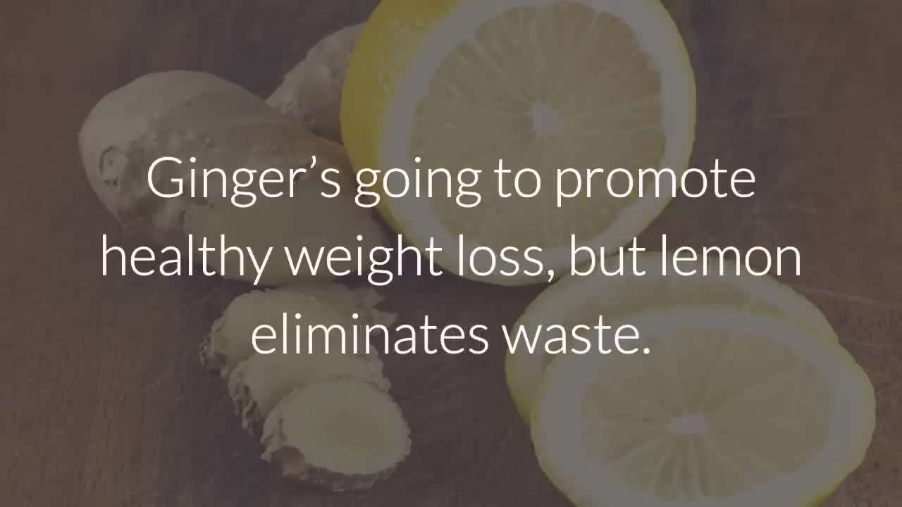 A close-up shot of ginger root and lemon