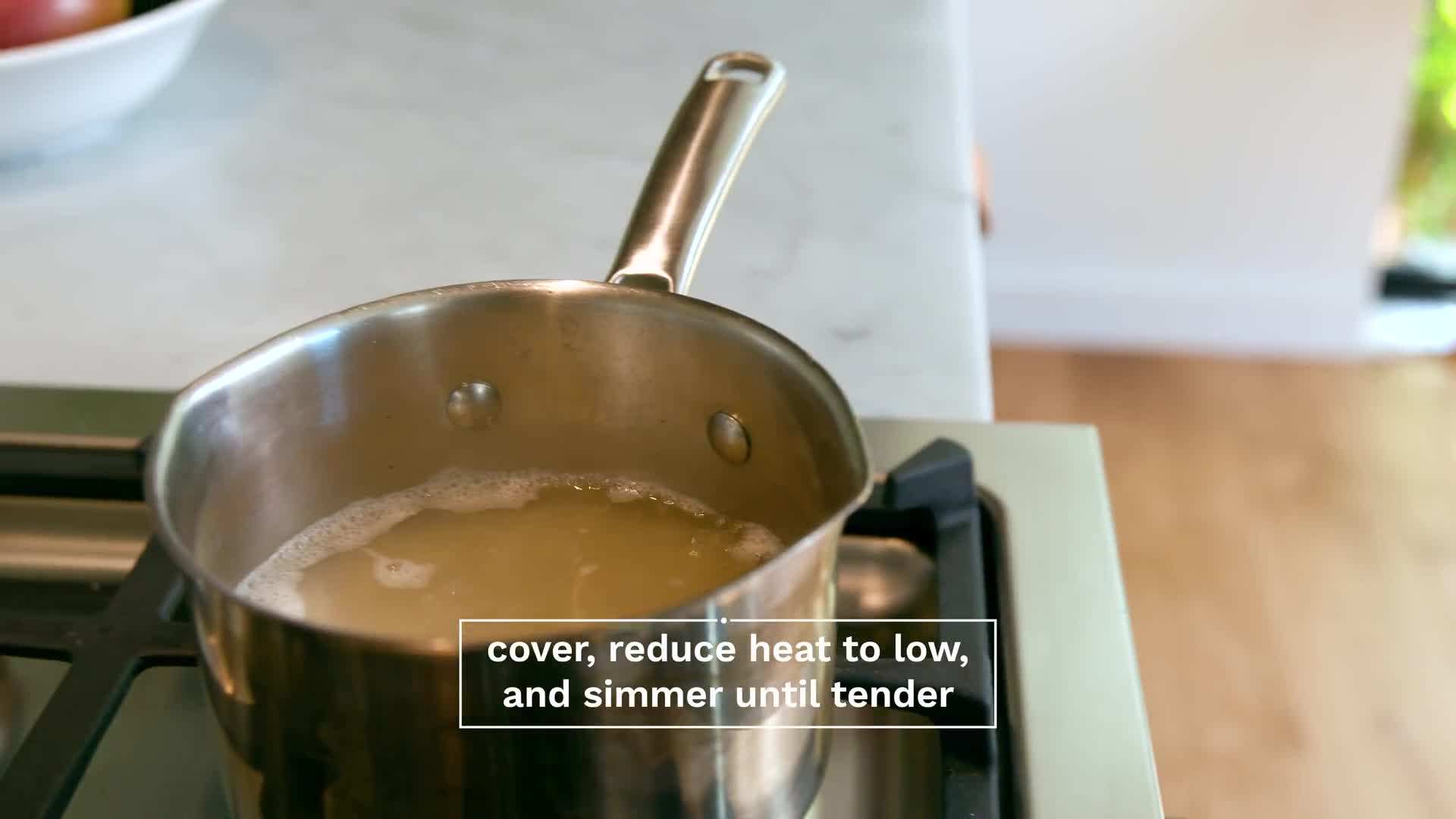 Simmering the Rice on Low Heat