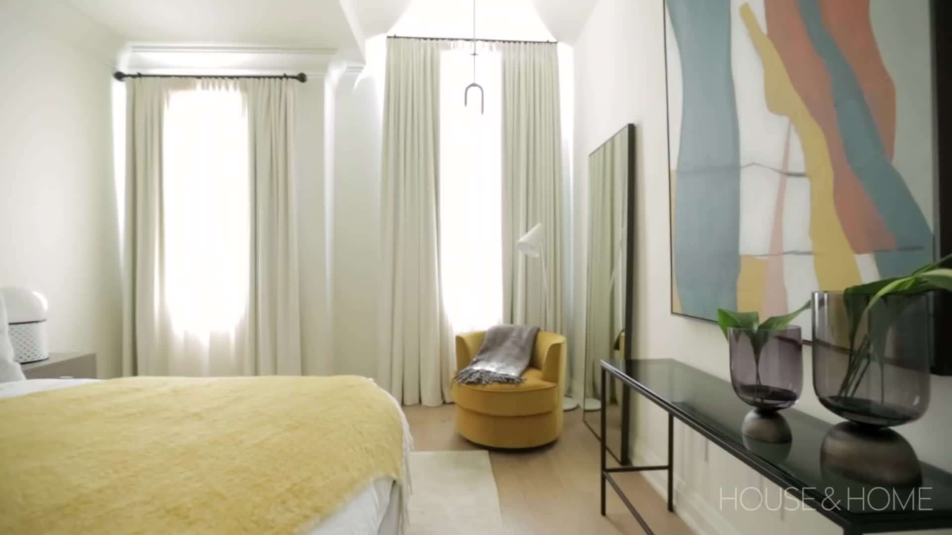 Pops of pastel colors bring playfulness and tranquility to the space