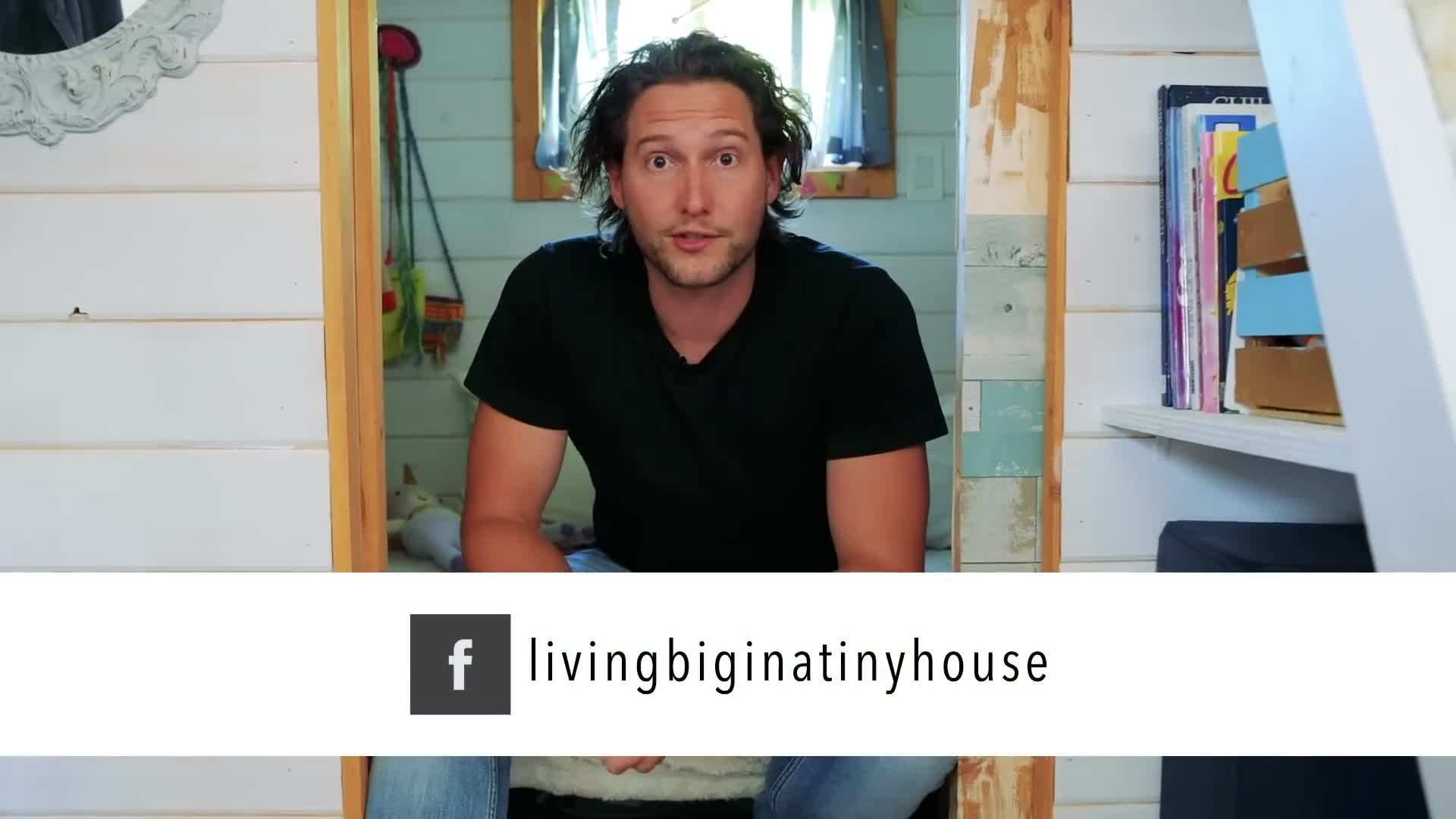 An overview of the huge greenhouse attached to the tiny home