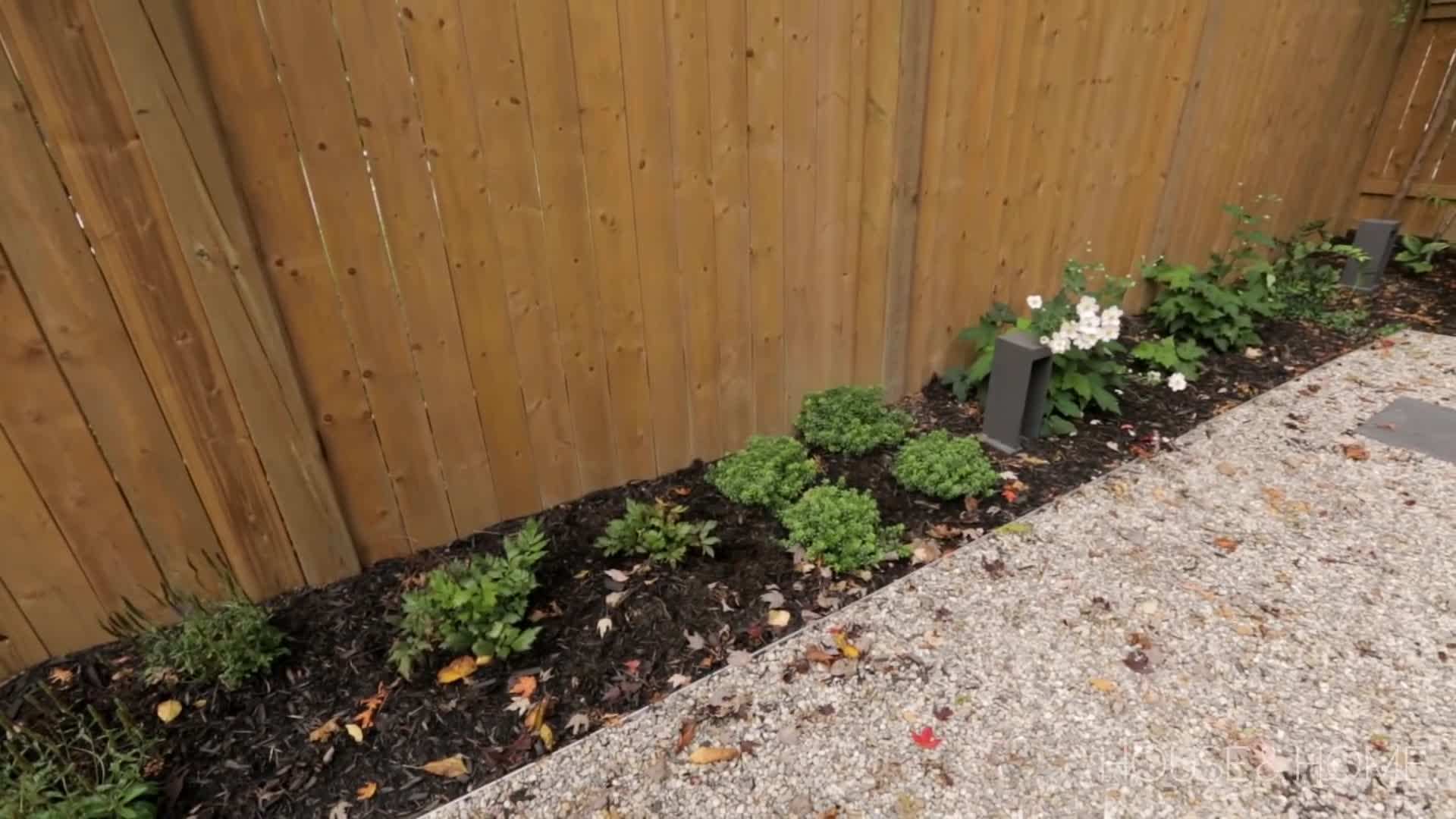 Close-up of the sleek and modern outdoor furniture