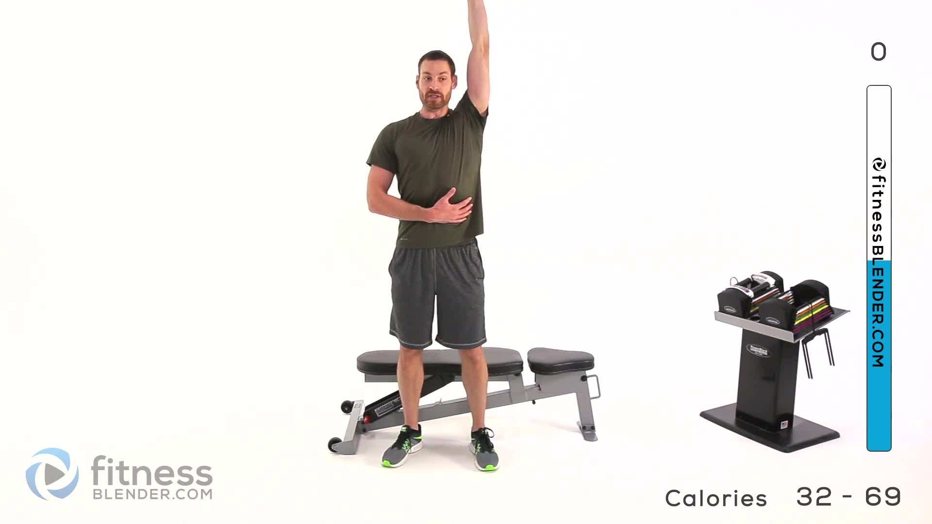 Demonstration of correct tricep extension form