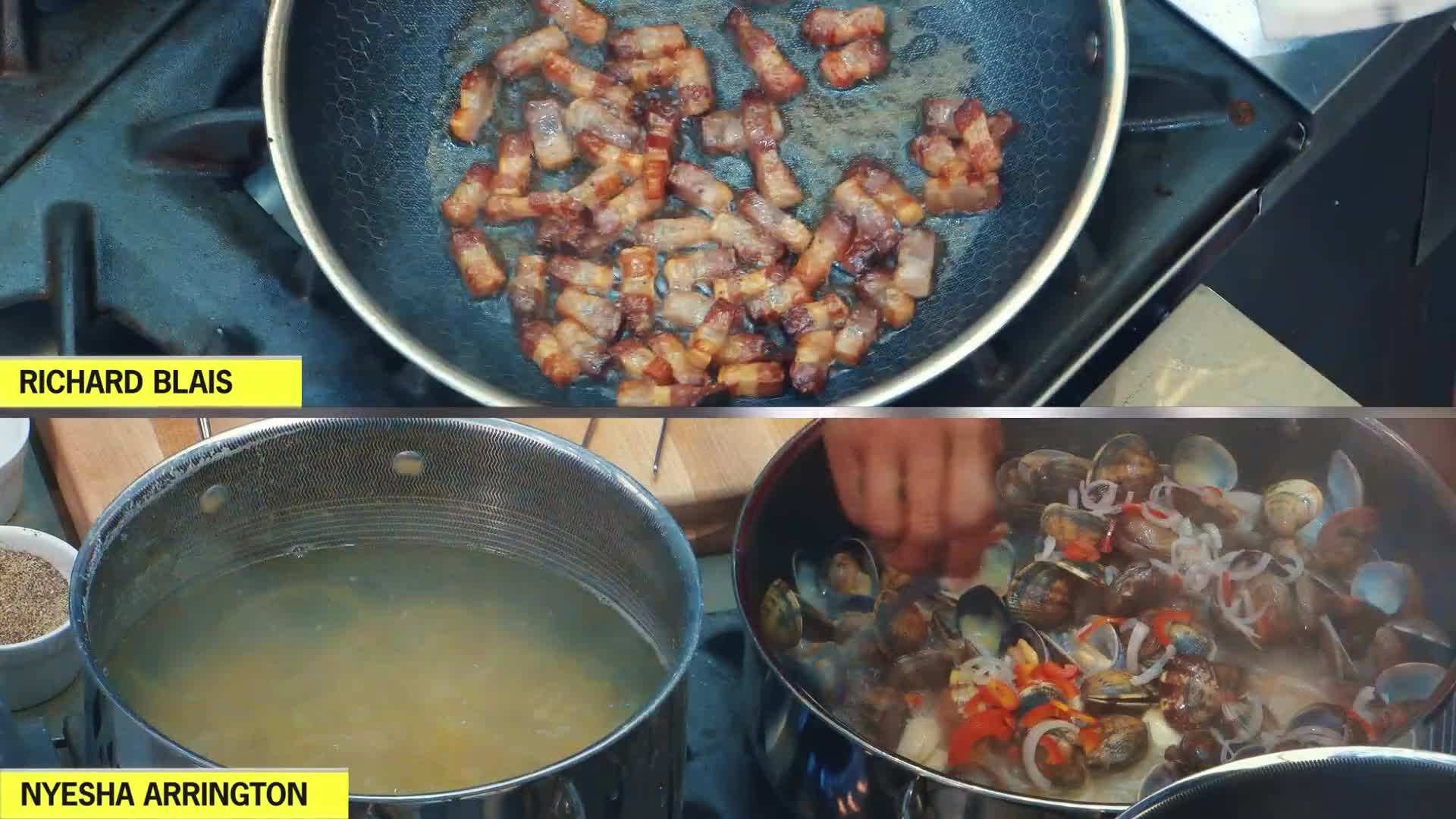 Spaghetti Aglio e Olio with Red Wine