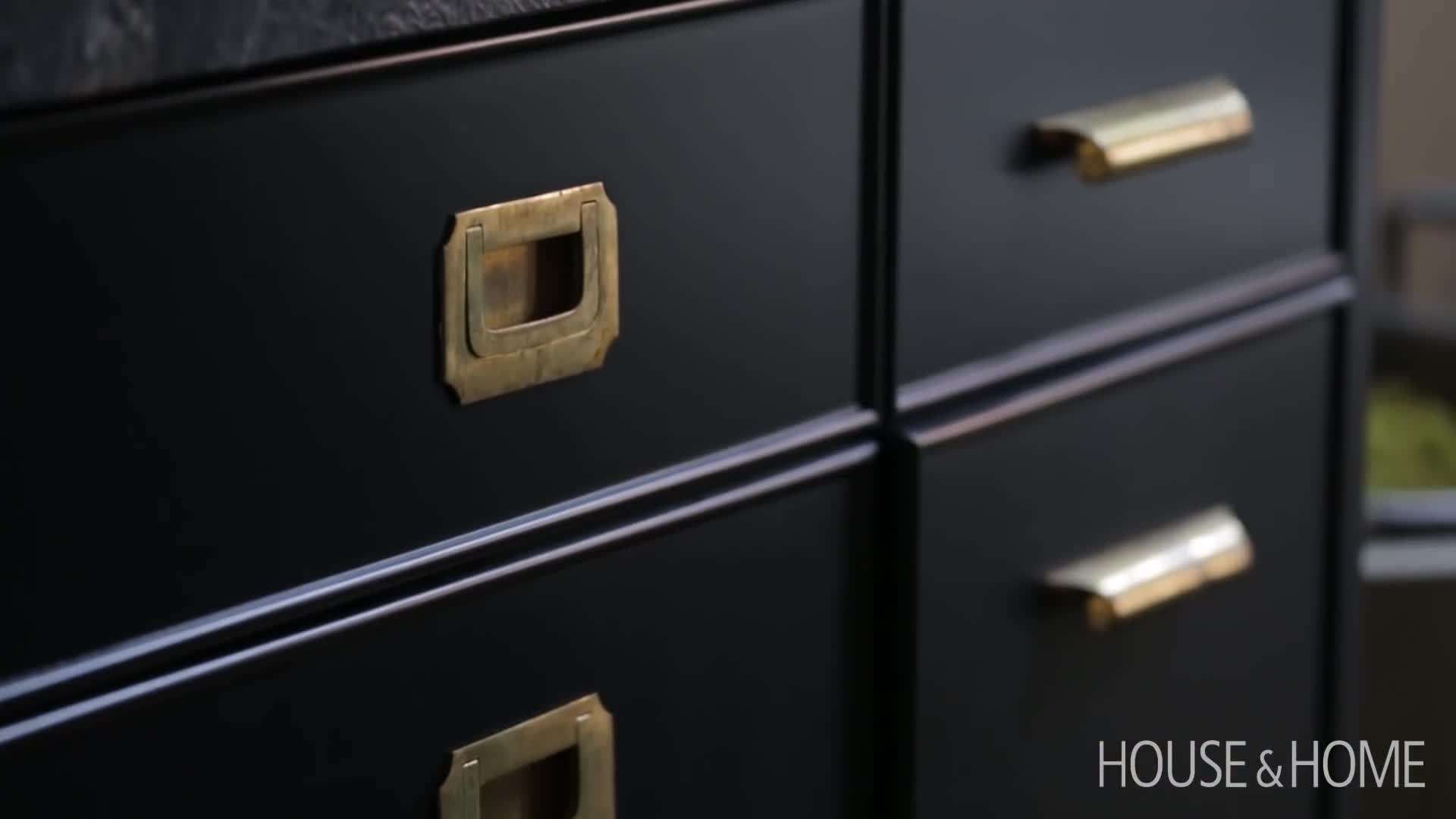 The sleek, open-concept kitchen