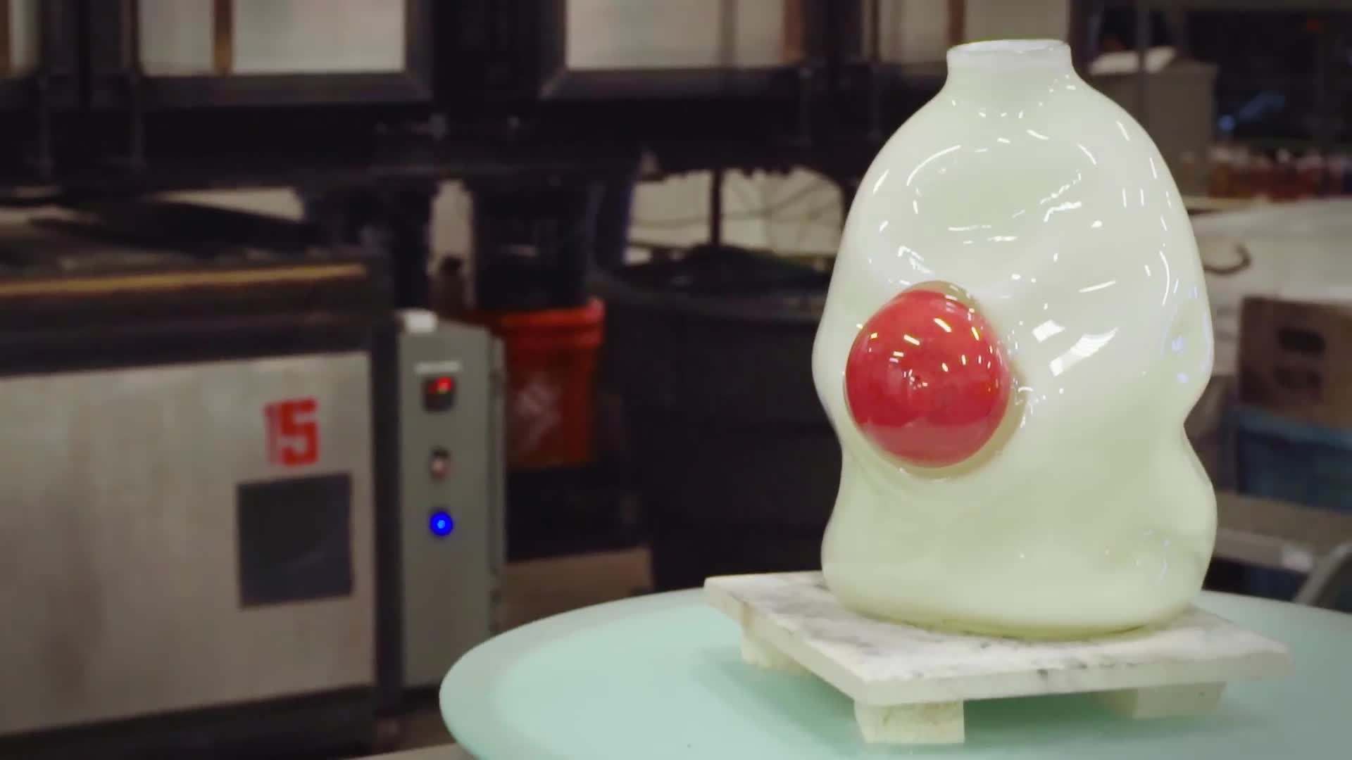 Using specialized tools to shape the glass