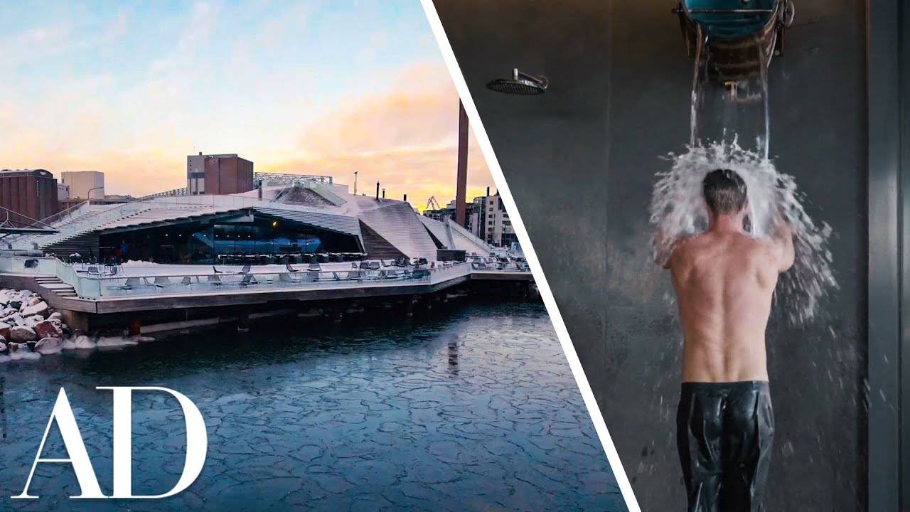 Inside A Nordic Sauna That Looks Like A Rock | Unique Spaces